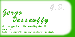 gergo dessewffy business card